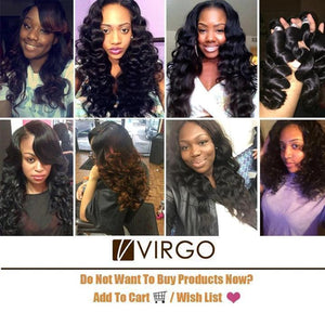 VOLYS VIRGO Malaysian Loose Wave Hair 4 Bundles With Pre Plucked Lace Frontal Closure 100% Human Hair-customer show