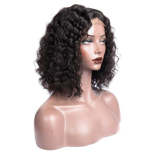 Virgo Hair Peruvian Loose Wave Human Hair Wigs Remy Hair 4x4 Lace Closure Wig Short Bob Wigs For Sale