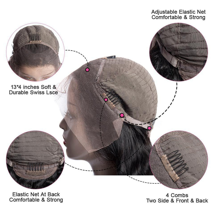 volys virgo hair lace wig cap size details
