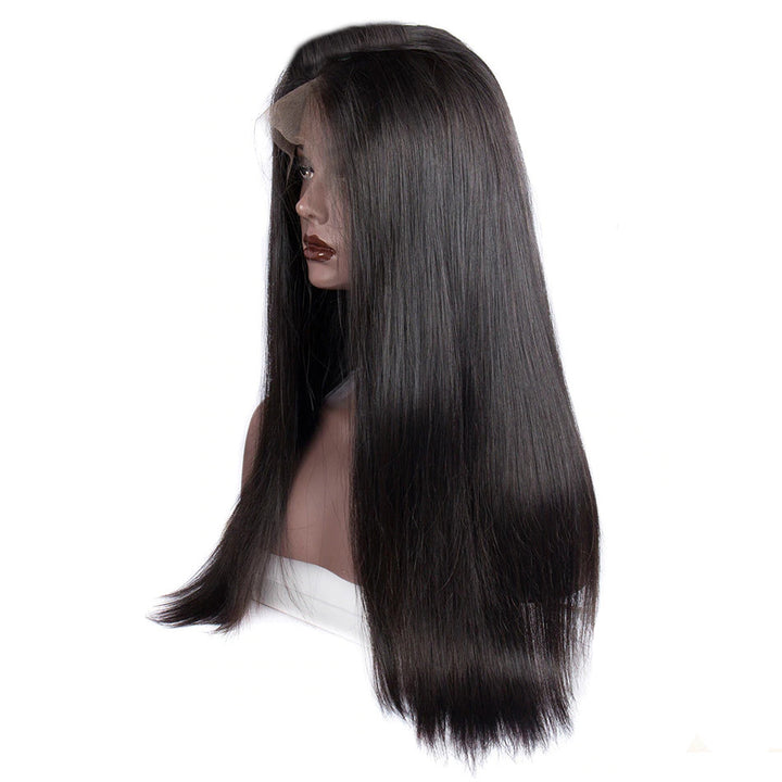 virgo hair 150 Density Brazilian Virgin Remy Straight Human Hair Lace Front Wigs For Black Women On Sale
