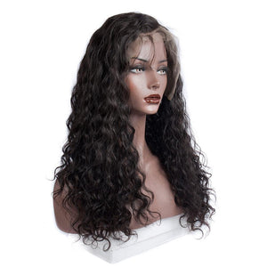 virgo hair 180 Density Glueless Full Lace Wigs For Women Brazilian Water Wave Remy Human Hair Wigs For Sale