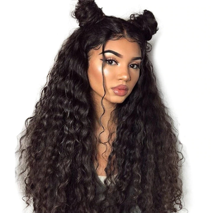 Virgo Hair 180 Density Real Brazilian Remy Human Hair Water Wave Lace Front Wigs For Black Women On Sale
