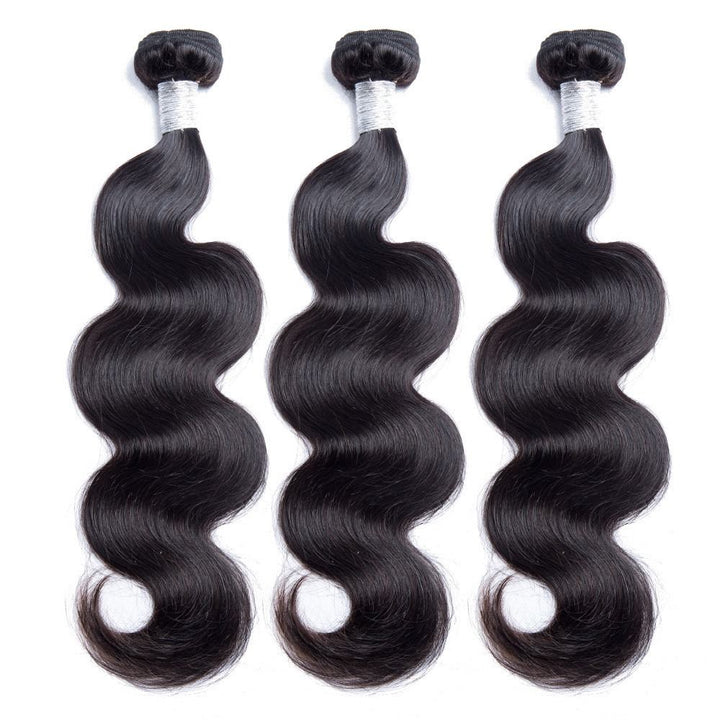 Virgo Hair 100% Raw Indian Virgin Human Hair Body Wave 3 Bundles Natural Wavy Human Hair Extensions