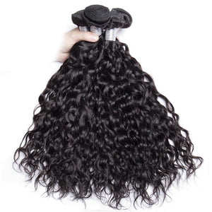 Virgo Hair Unprocessed Brazilian Virgin Hair Water Wave 4 Bundles Wet And Wavy Human Hair Extensions-bulk