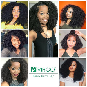 Virgo Hair 180 Density Cheap Lace Front Wigs Kinky Curly Raw Indian Virgin Remy Human Hair Wigs For Sale-customer show