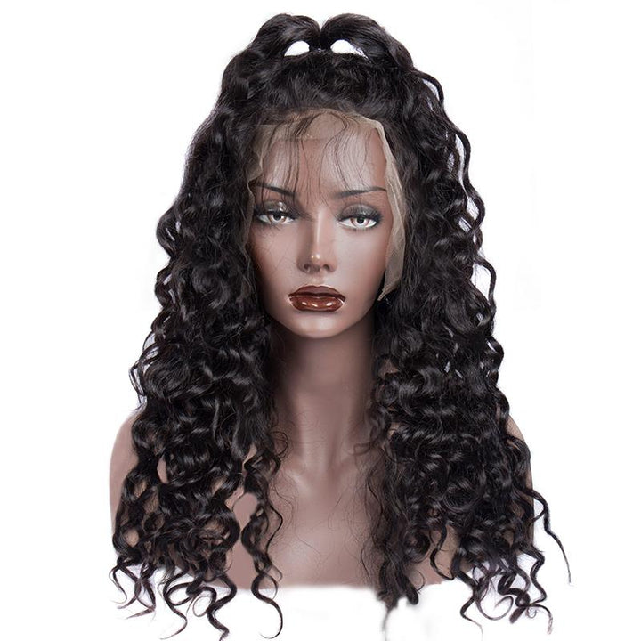 Virgo Hair 180 Density Wet And Wavy Malaysian Human Hair Wigs For Black Women Water Wave Full Lace Wigs For Sale