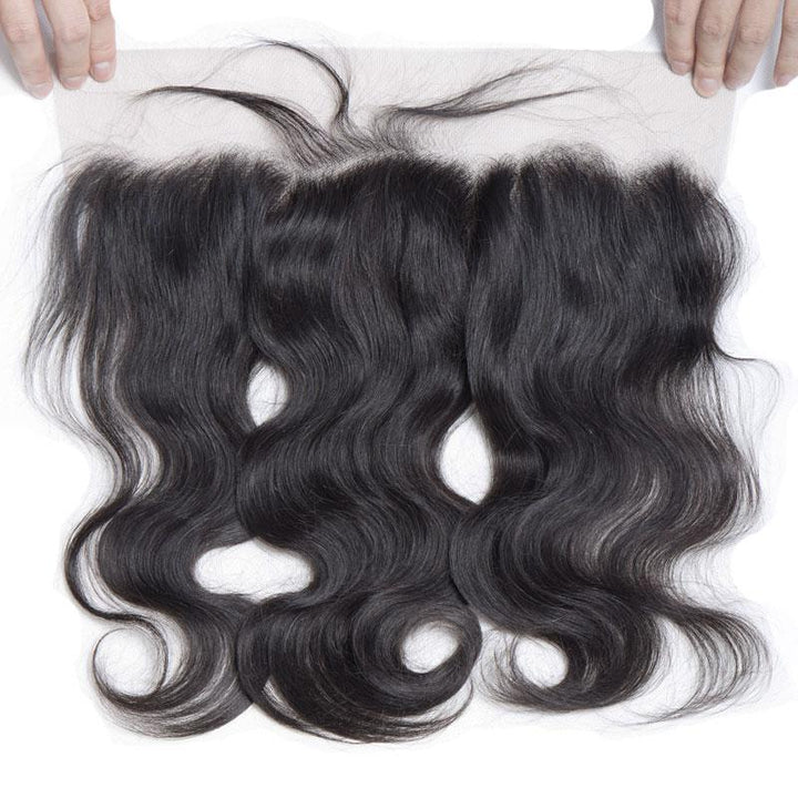 Malaysian Body Wave 13x4 Pre Plucked Lace Frontal Closure Ear To Ear Virgin Human Hair