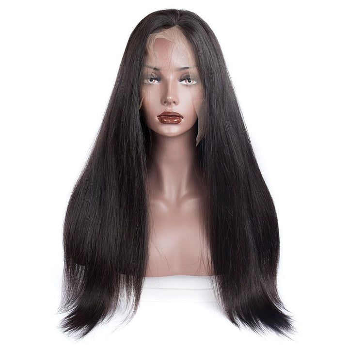 Virgo Hair 180 Density Malaysian Straight Virgin Human Hair Wigs For Women Glueless Full Lace Wigs With Baby Hair For Sale