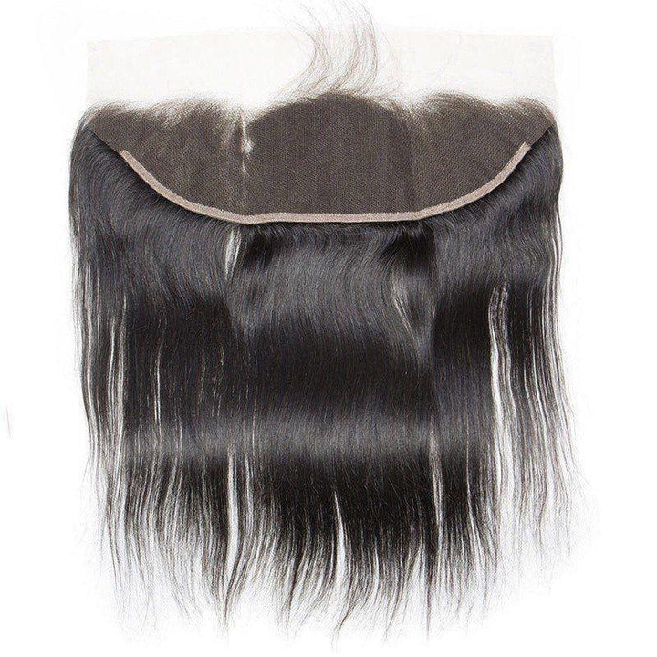 Malaysian Straight Hair Frontal Piece Human Hair Weave 13x4 Ear To Ear Lace Frontal Closure With Baby Hair