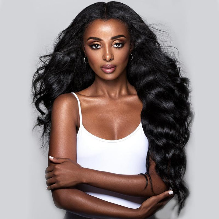 Virgo Hair 180 Density Peruvian Body Wave Hair Full Lace Wigs With Baby Hair Wavy Remy Human Hair Wigs For Black Women