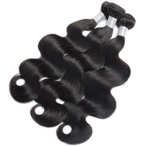 Volysvirgo Virgin Remy Peruvian Body Wave Hair 3 Bundles With Lace Frontal Closure For Cheap Sale-3 bundles