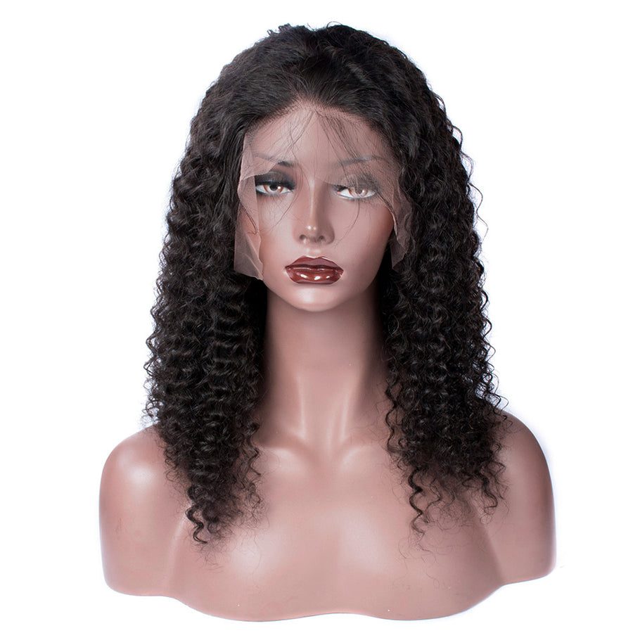 Peruvian Virgin Curly Lace Front Human Hair Wigs For Black Women Real Hair Wigs