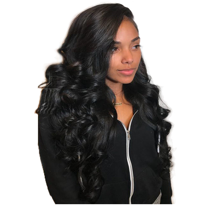 Virgo Hair 180 Density Real Peruvian Remy Human Hair Wigs Loose Wave Lace Front Wigs For Black Women
