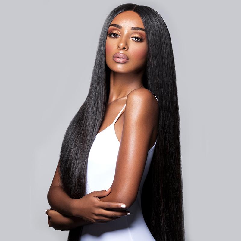 Virgo Hair 180 Density Glueless Full Lace Wigs With Baby Hair Peruvian Straight Virgin Human Hair Wigs For Black Women