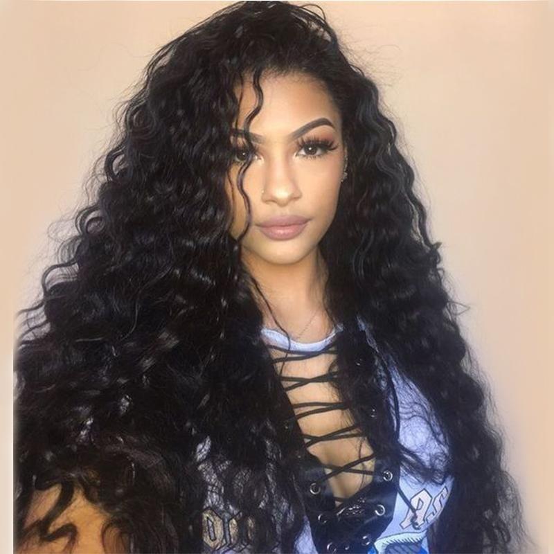 Virgo Hair 180 Density Peruvian Water Wave Full Lace Wigs 100 Real Remy Human Hair Wigs For Black Women