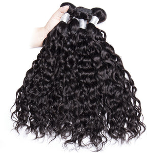 Volys Virgo Affordable Virgin Peruvian Water Wave Human Hair Weave 4 Bundles Wet And Wavy Remy Hair