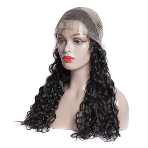 Virgo Hair 180 Density Wet And Wavy Peruvian Human Hair Water Wave Lace Front Wigs With Baby Hair For Sale front cap