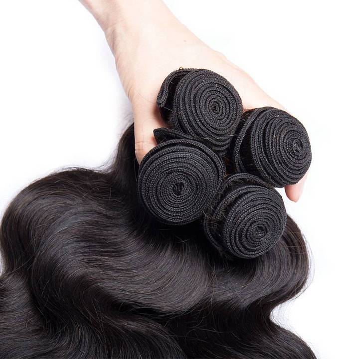 virgo hair Raw Indian Body Wave Virgin Remy Human Hair 1 Bundle Deal Free Shipping-top