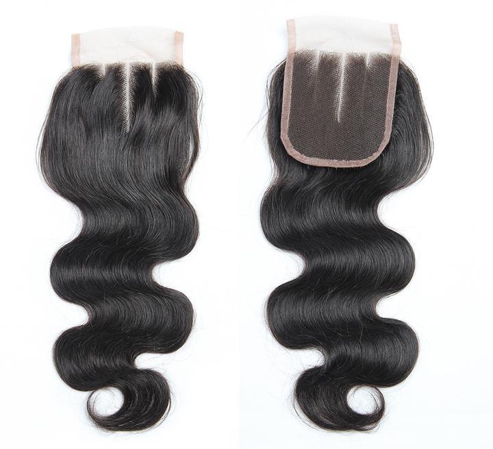 Virgo Hair Wholesale Brazilian Virgin Remy Body Wave Human Hair 4 Bundles With Lace Closure For Cheap Sales-closure