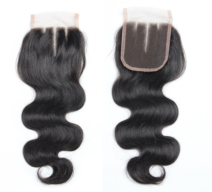 Virgo Hair Good Vigin Remy Brazilian Body Wave Virgin Remy Human Hair 3 Bundles With Lace Closure For Sale-closure