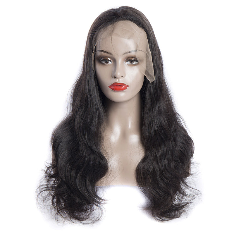 Virgo Hair 180 Density Glueless Lace Front Human Hair Wigs For Women Peruvian Body Wave Half Lace Front Wigs With Baby Hair-front show