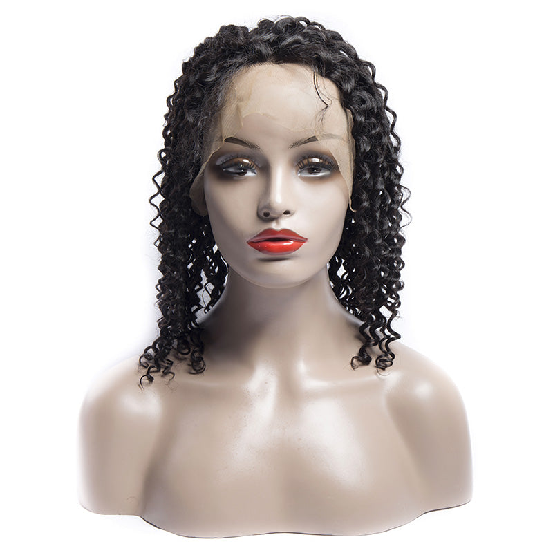 Virgo Hair 130 Density Brazilian Human Hair Lace Front Wigs With Baby Hair Short Curly Bob Wigs For Black Women