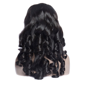 Virgo Hair 180 Density Brazilian Loose Wave Human Hair Wigs For Black Women Pre Plucked Lace Frontal Wigs For Sale-back