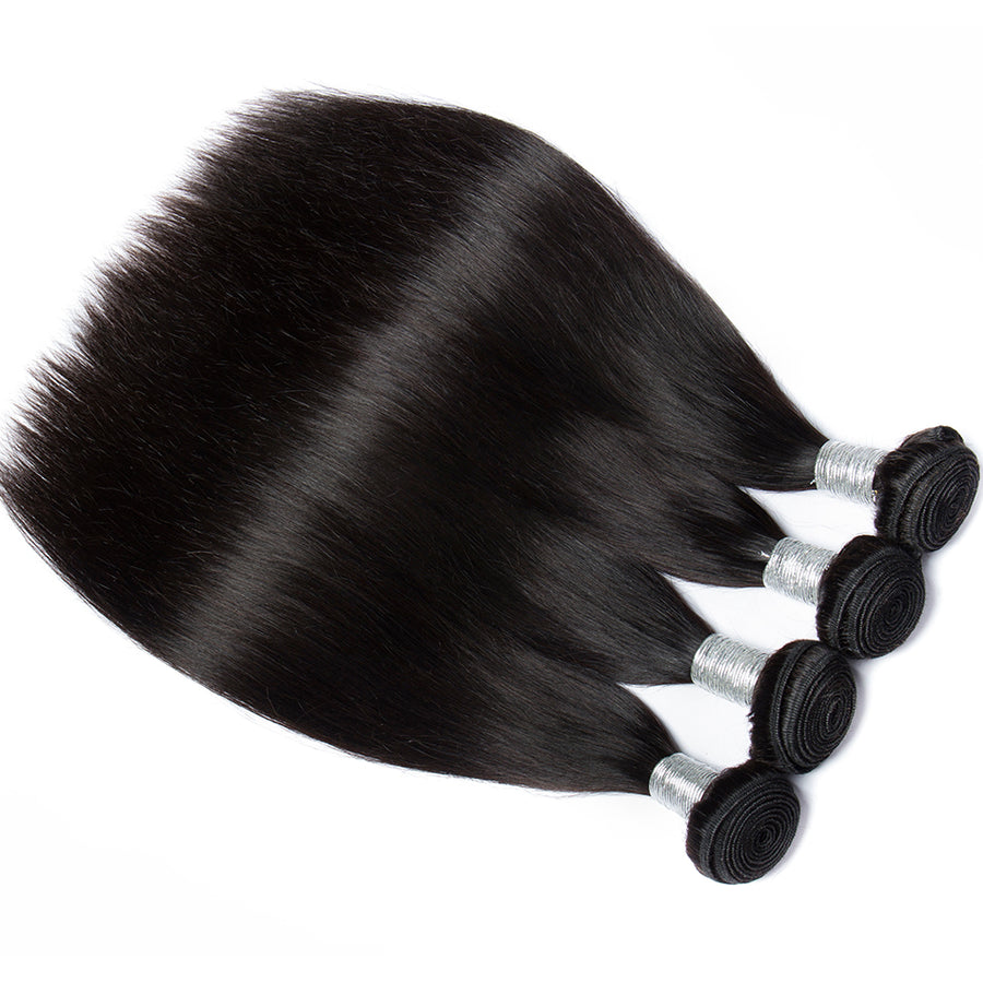 Volys Virgo Unprocessed Virgin Remy Brazilian Straight Human Hair 4 Bundles Cheap Sale-4 bundles hair