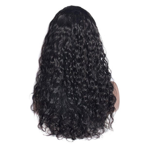Virgo Hair 150 Density Brazilian Water Wave 360 Lace Wigs Remy Human Hair Wigs For Black Women Pre Plucked With Baby Hair back