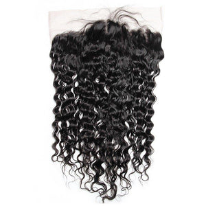 Brazilian Water Wave 13x4 Ear To Ear Lace Frontal Closure With Baby Hair Wet And Wavy Human Hair-FRONTAL