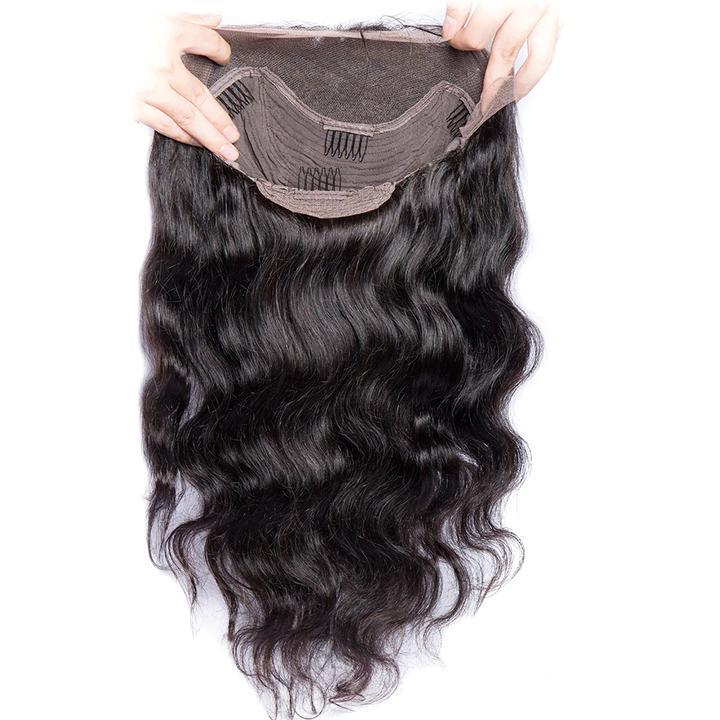 Virgo Hair 180 Density Lace Front Human Hair Wigs For Black Women Natural Pre Plucked Malaysian Body Wave Frontal Wig-wig cap