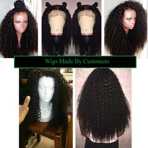 Volysvirgo Hair Virgin Curly Weave Human Hair Full Lace Closure With Baby Hair 4x4-wig sew in