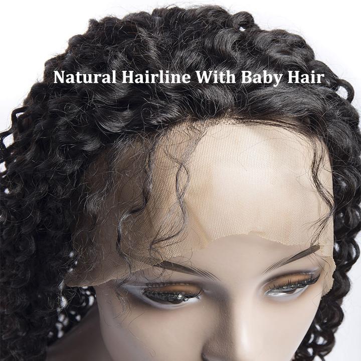 130 Density Short Peruvian Curly Bob Wigs Real Remy Human Hair Lace Front Wigs For Black Women Online Sale-baby hair