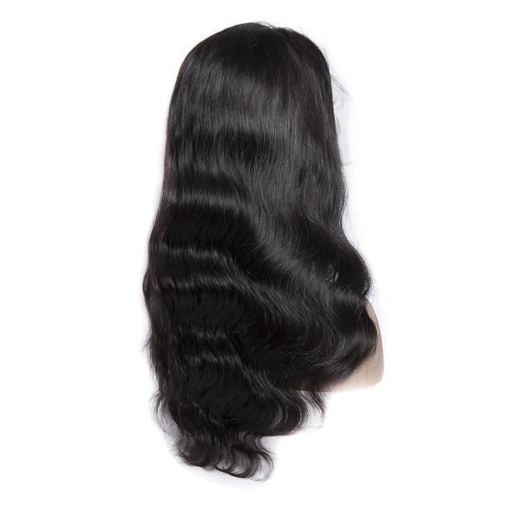 180 Density Malaysian Hair Body Wave Cheap Glueless Full Lace Wigs With Baby Hair 100 Real Human Hair Wigs For Sale-back