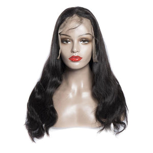 180 Density Cheap Full Lace Wigs With Baby Hair Raw Indian Hair Body Wave Remy Human Hair Wigs For Black Women-front