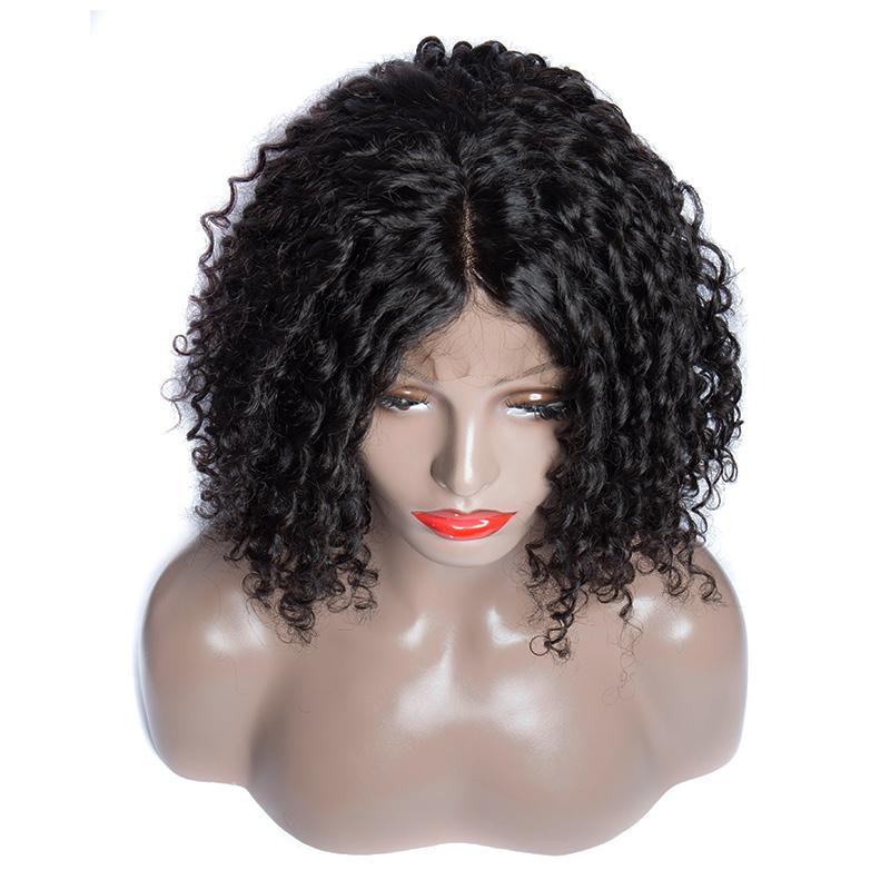 Virgo Hair Raw Indian Curly Bob Wigs Remy Human Hair 13x4 Short Lace Font Wigs For Women 10-14 Inch-top