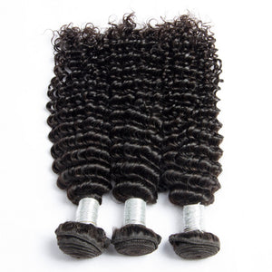 Volysvirgo Hair 3 Bundles Raw Indian Curly Weave Human Hair Extensions Online- 3 piece