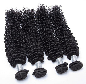 Volysvirgo Hair 3 Bundles Raw Indian Curly Weave Human Hair Extensions Online-4 bundles curly hair