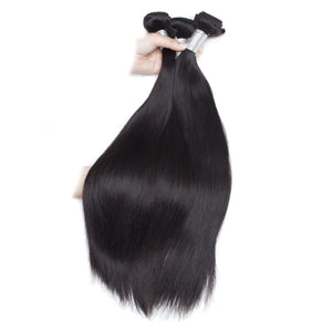 Volys Virgo Bone Straight Raw Indian Virgin Remy Hair 3 Bundles Deal For Cheap Sale-in hand