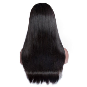 Virgo Hair Virgo Hair 180 Density Affordable Raw Indian Remy Human Hair Wigs Straight Full Lace Wigs With Baby Hair For Cheap Sale-back