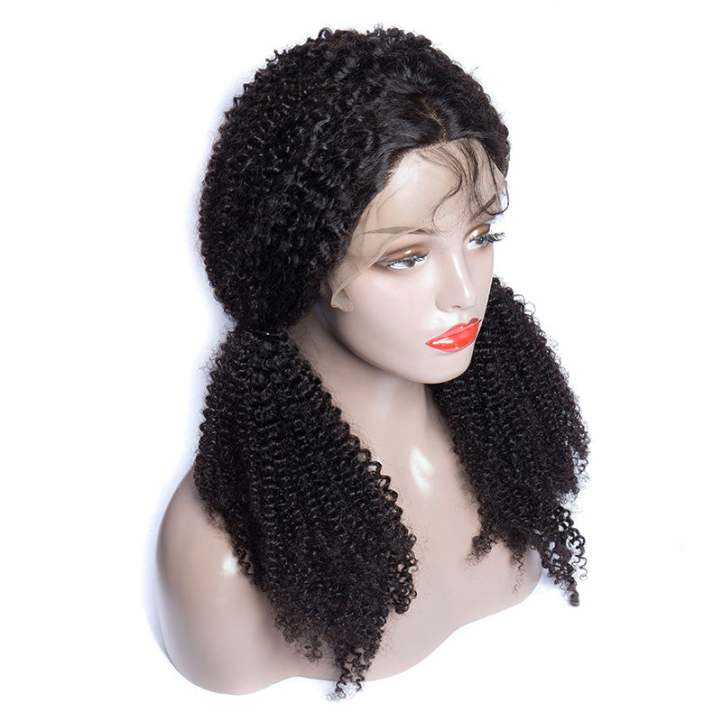 Virgo Hair 180 Density Brazilian Kinky Curly Wigs Real Remy Human Hair Lace Front Wigs For Black Women-hairstyles