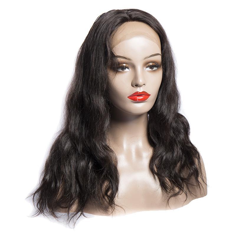 180 Density Malaysian Hair Body Wave Cheap Glueless Full Lace Wigs With Baby Hair 100 Real Human Hair Wigs For Sale-front