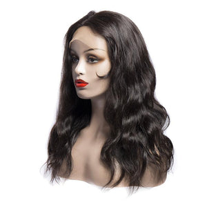 180 Density Malaysian Hair Body Wave Cheap Glueless Full Lace Wigs With Baby Hair 100 Real Human Hair Wigs For Sale-LEFT FRONT
