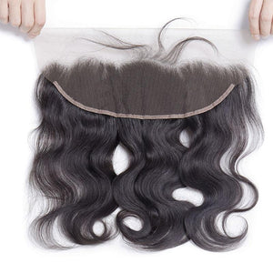 Malaysian Body Wave 13x4 Pre Plucked Lace Frontal Closure Ear To Ear Virgin Human Hair-lace part show