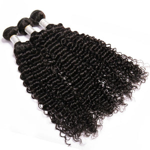 Volysvirgo 100% Virgin Remy Malaysian Curly Hair 3 Bundles With Closure Cheap Sale- 3 pcs