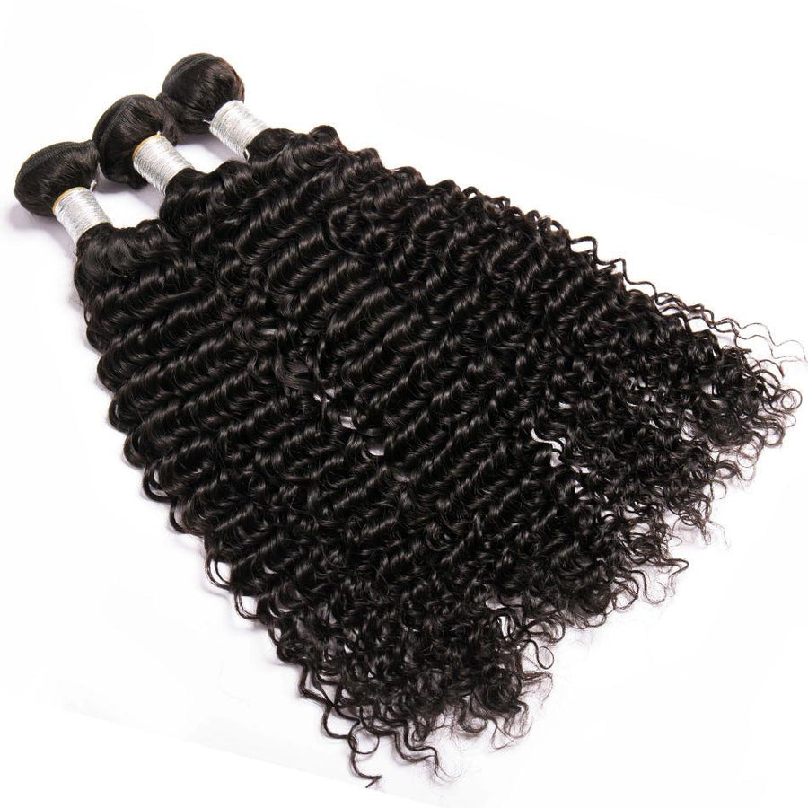 Volysvirgo 100% Virgin Remy Malaysian Curly Hair 3 Bundles With Closure Cheap Sale- 3 pcs