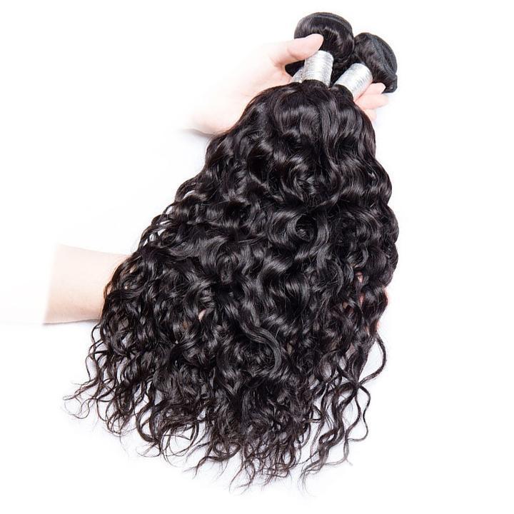 Volysvirgo Malaysian Virgin Remy Human Hair Water Wave Hair 1 Bundle Deal-3 BUNDLES