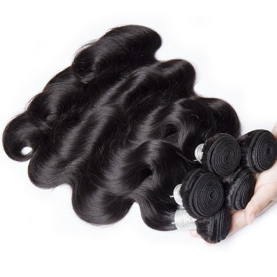 Volysvirgo Virgin Remy Peruvian Body Wave Hair 3 Bundles With Lace Frontal Closure For Cheap Sale-body wave hair bundles