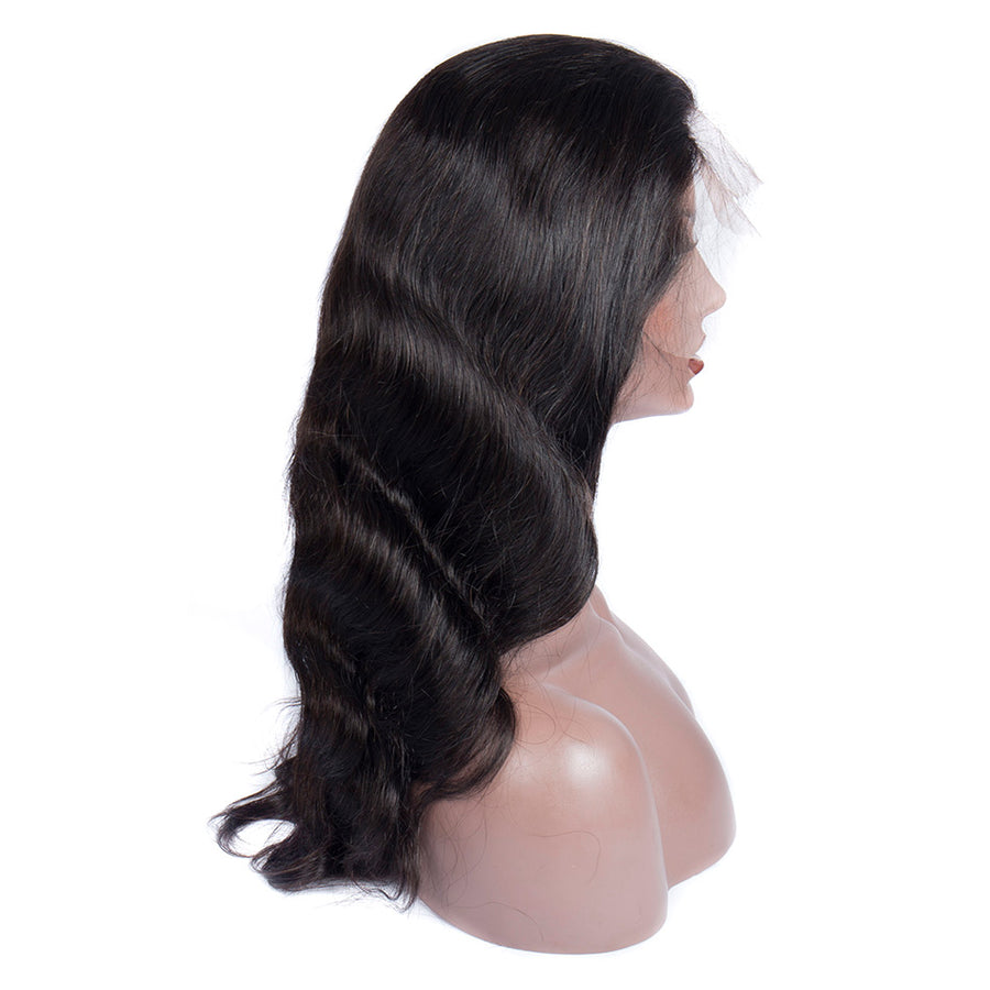 Peruvian Body Wave Lace Front Wigs For Black Women 100% Natural Virgin Human Hair Wigs-side