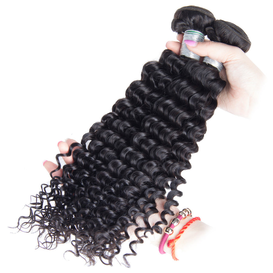 VOLYS VIRGO Peruvian Virgin Remy Human Hair Curly Weave 1 Bundle Deal For Cheap Sale-2 BUNDLES